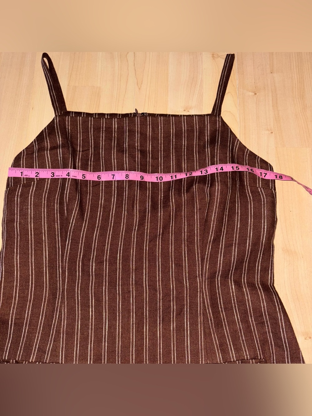 Reformation Phillipa Linen Dress In Boardwalk Stripe Size 12 - Picture 8 of 10
